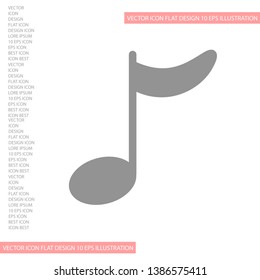 Music note icon - Vector . Lorem Ipsum Illustration design