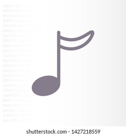 Music note icon - Vector . Lorem Ipsum Illustration design
