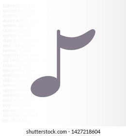 Music note icon - Vector . Lorem Ipsum Illustration design