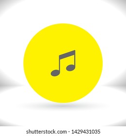 Music note icon - Vector . Lorem Ipsum Illustration design