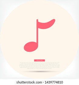 Music note icon - Vector . Lorem Ipsum Illustration design