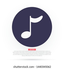 Music note icon - Vector . Lorem Ipsum Illustration design