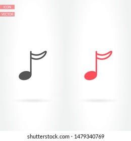Music note icon - Vector . Lorem Ipsum Illustration design