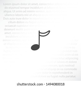 Music note icon - Vector . Lorem Ipsum Illustration design