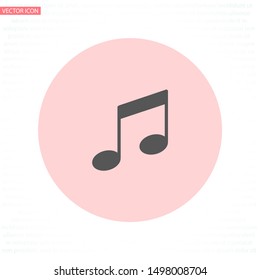 Music note icon - Vector . Lorem Ipsum Illustration design