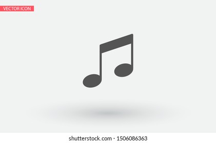 Music note icon - Vector . Lorem Ipsum Illustration design
