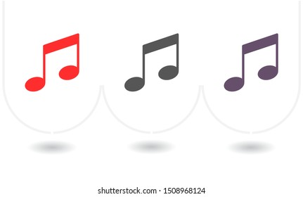 Music note icon - Vector . Lorem Ipsum Illustration design