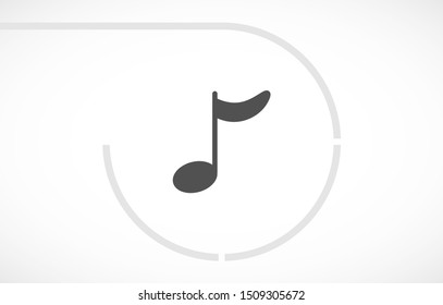 Music note icon - Vector . Lorem Ipsum Illustration design