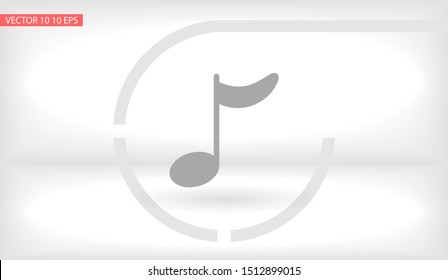 Music note icon - Vector . Lorem Ipsum Illustration design