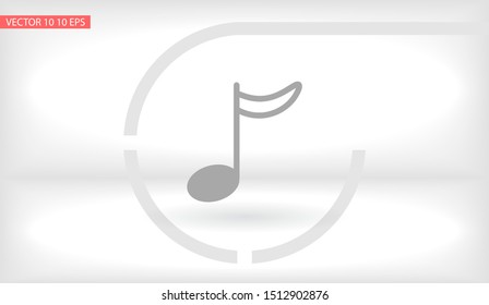 Music note icon - Vector . Lorem Ipsum Illustration design