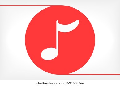 Music note icon - Vector . Lorem Ipsum Illustration design
