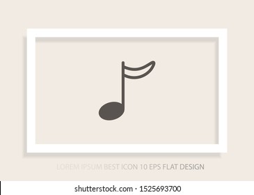 Music note icon - Vector . Lorem Ipsum Illustration design