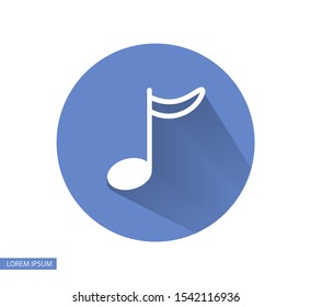 Music note icon - Vector . Lorem Ipsum Illustration design