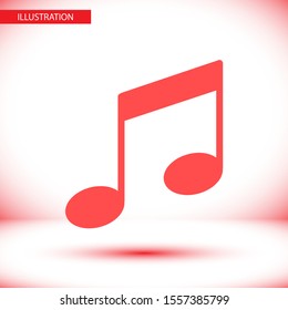 Music note icon - Vector . Lorem Ipsum Illustration design