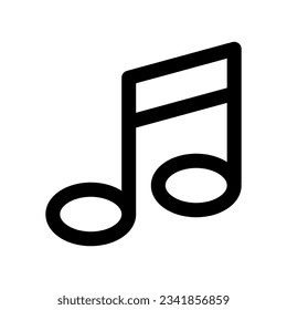 Music note icon vector on trendy style for design and print