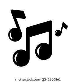 Music note icon vector on trendy style for design and print