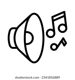 Music note icon vector on trendy style for design and print