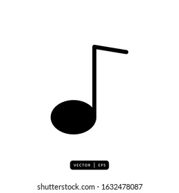 Music Note Icon Vector - Sign or Symbol