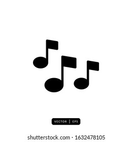 Music Note Icon Vector - Sign or Symbol