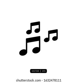 Music Note Icon Vector - Sign or Symbol