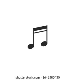 music note Icon vector sign isolated for graphic and web design. music note symbol template color editable on white background.