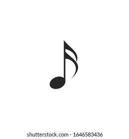 music note Icon vector sign isolated for graphic and web design. music note symbol template color editable on white background.