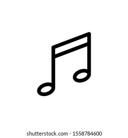 Music note icon vector note symbol