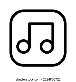 Music Note Icon Vector Symbol Design Illustration