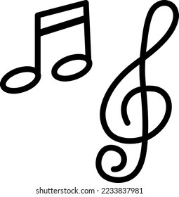 music note icon vector symbol template on white background..eps
