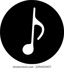 Icono de nota musical símbolo de vector