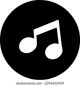 Symbol für Musik, Vektorgrafik-Design