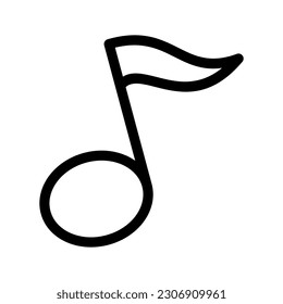 Music Note Icon Vector Symbol Design Illustration