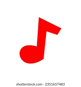 Símbolo de vector de icono de nota de música