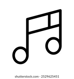 Ilustración de diseño de símbolo de Vector de icono de nota musical