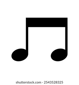 Music Note Icon Vector Symbol Design Illustration