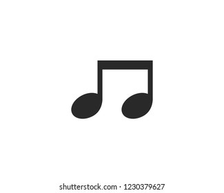Music note Icon Vector template