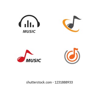 Music note Icon Vector template