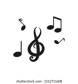 Music note icon Vector template