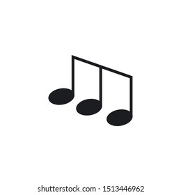 Music note icon Vector template