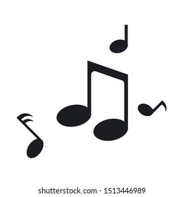 Music note icon Vector template