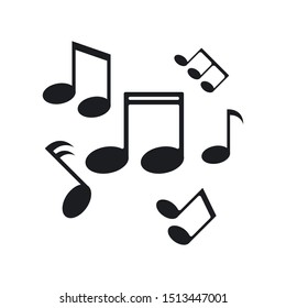 Music note icon Vector template