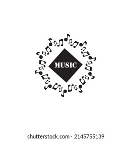Music note Icon Vector template design