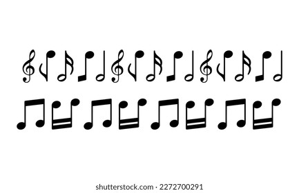 music note Icon vectors, icons, clipart graphics, background