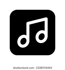 icono de nota musical para tu diseño de sitio web, logotipo, aplicación, interfaz de usuario.
