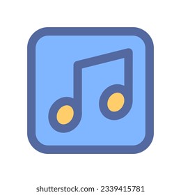 icono de nota musical para tu diseño de sitio web, logotipo, aplicación, interfaz de usuario.