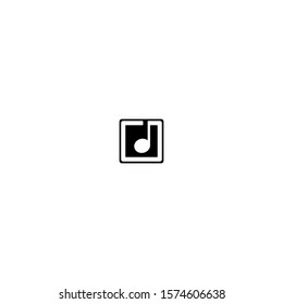 Music note icons in trendy style that are isolated in the background. Page symbol of music note icon for your website design Logo, music note application icon, UI. Music note icon Vector illustration
