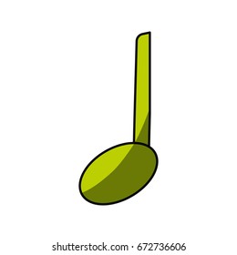 Music note isolated