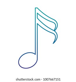 music note isolated icon