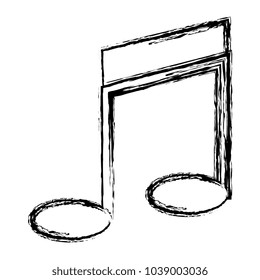 music note isolated icon