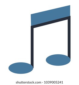 music note isolated icon